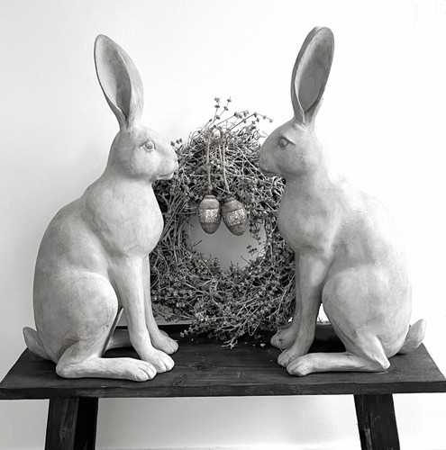 Deko hase osterhase grau - osterhase,