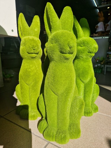 Große deko hasenfigur mit - große,