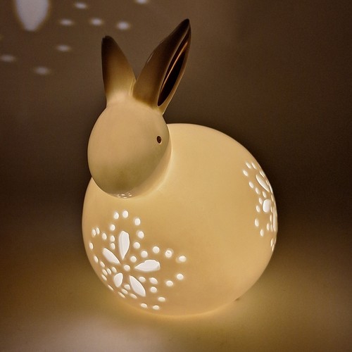 Led hase weiß gold aus - led,
