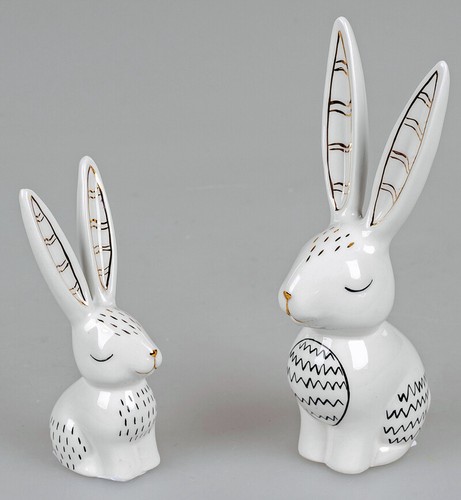 Hase keramik schwarz - cm,