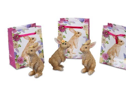 Mini dekofigur hase stehend - hase,