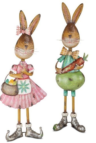 Formano metall figur - 2x, hase